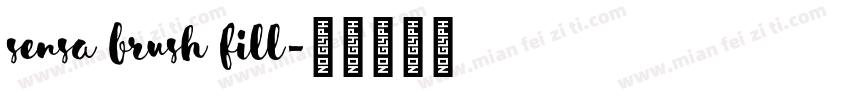Sensa Brush Fill字体转换